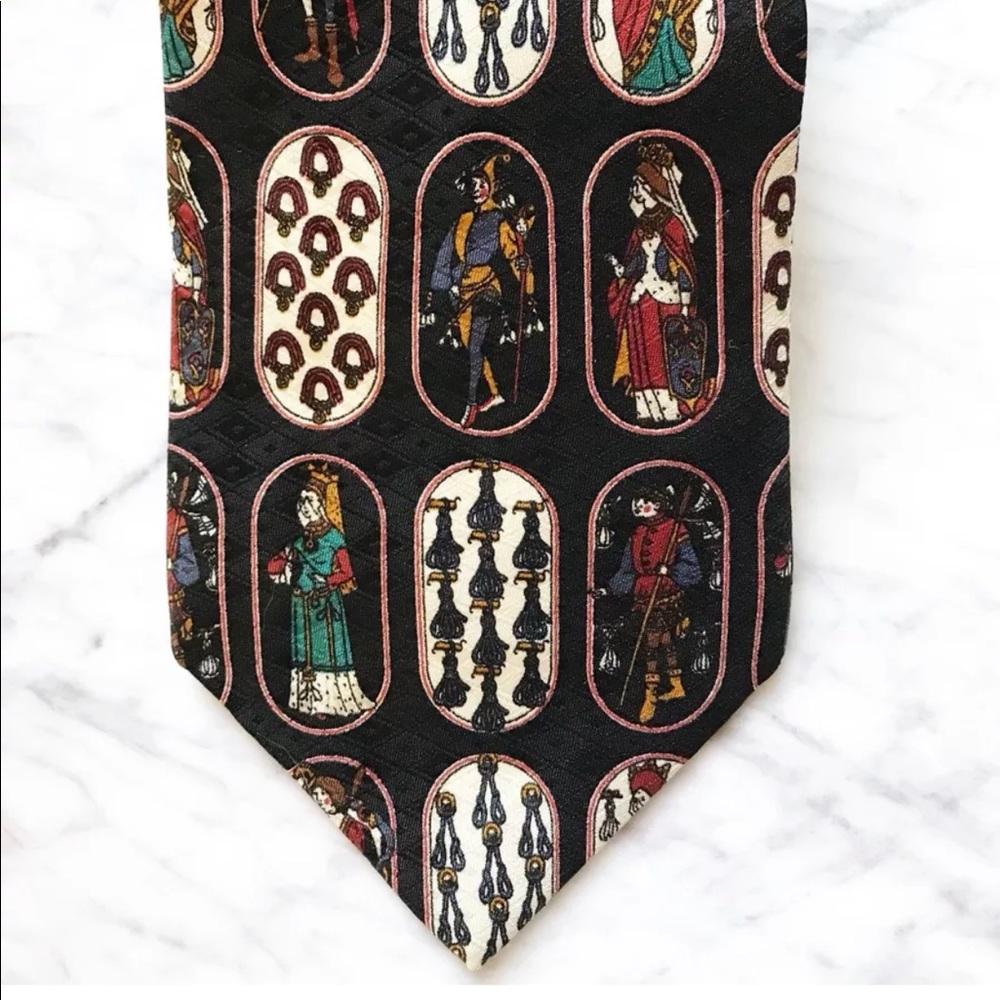 Metropolitan Museum of Art Mens silk neck tie EUC
